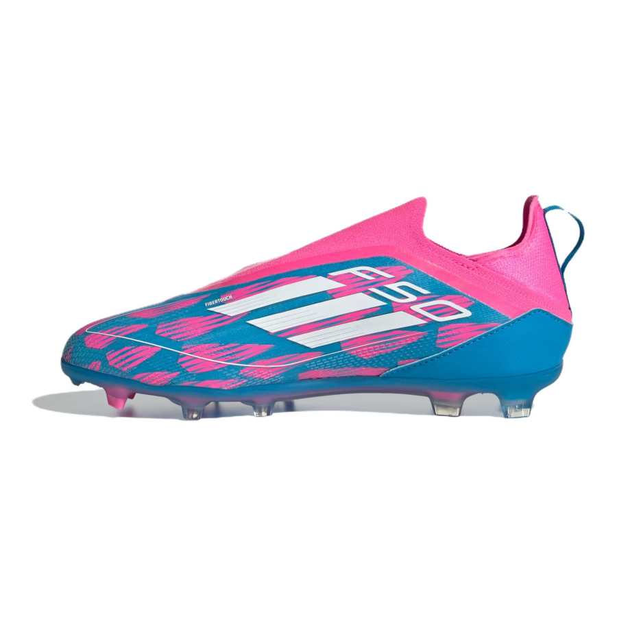 Adidas Adidas F50 PRO Comfortable And Lightweight Slip Resistant Abrasion Resistant Low top Kids' Soccer Shoes Blue Pink Kids'