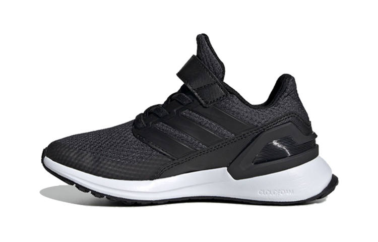 Adidas Adidas Run Wide EL Slip Resistant Low top Kids' Running Shoes Black White Wide Fit Children Aged 3 7 Years Old