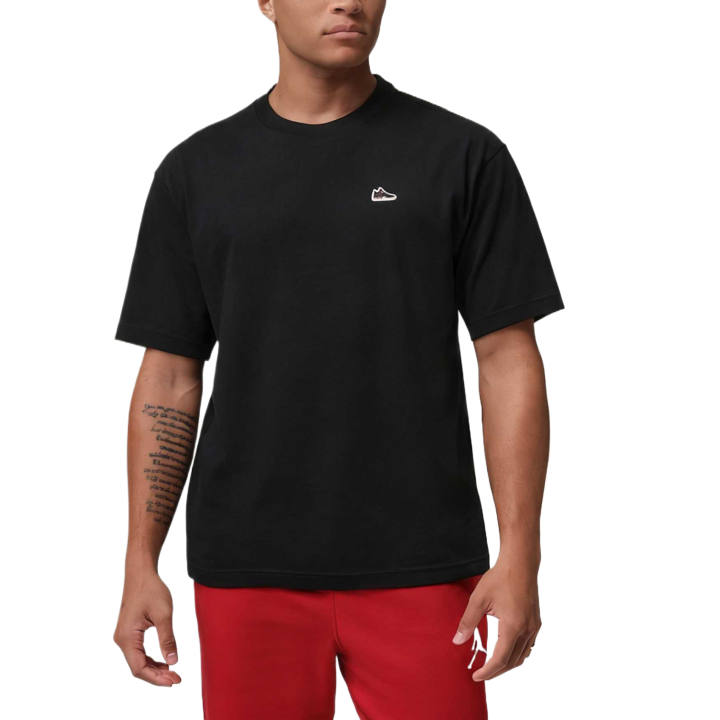 Jordan Jordan T Shirts Men's Black Crew Neck Moderate