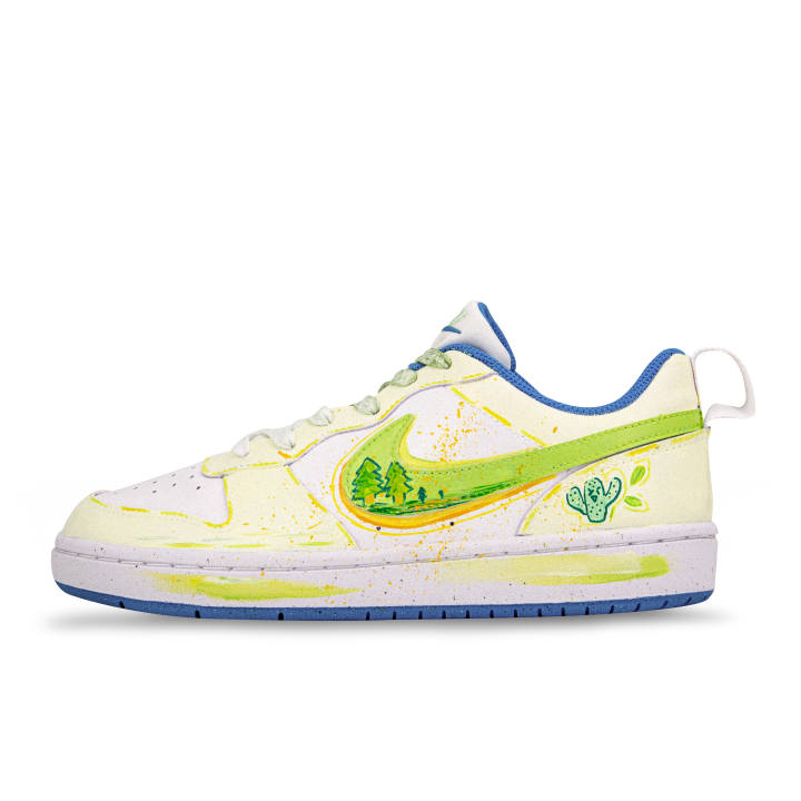 Nike Nike Court Borough Heartbeat Green Wilderness Slip Resistant, Abrasion Resistant, Breathable Low top