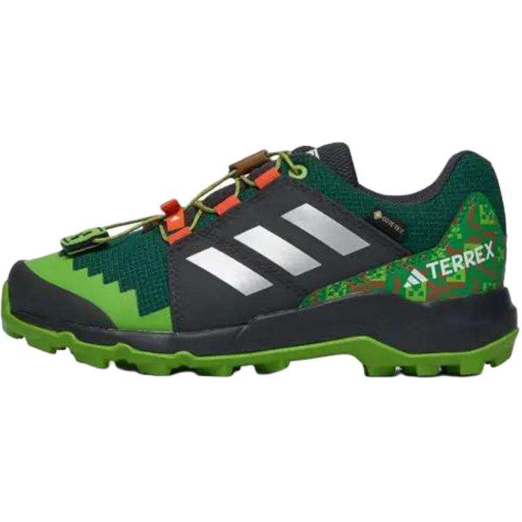 Adidas Minecraft x Adidas Terrex Gt Breathable Waterproof Breathable And Waterproof Low top Outdoor Shoes Green Kids'