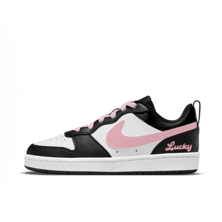 Nike Nike Court Borough Romantic Pink Leather Cushioning Abrasion Resistant Cushioning, Wear Resistant Low top