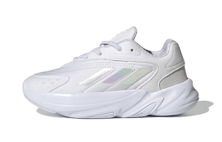 Adidas Originals Ozelia Slip Resistant Cushioning Abrasion Resistant Low top Kids Lifestyle Shoes White