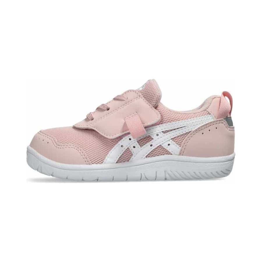 ASICS Suku Abrasion Resistant Lightweight Cushioning Quiet Balance Support Kids Lifestyle Shoes Smoke Pink White