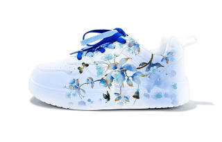 ZUOLENGCHAN Synthetic Leather Abrasion Resistant Low top Kids' Skateboarding Shoes Blue Teenagers