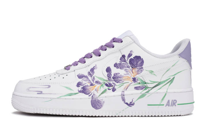 Nike Nike Air Force 1 LE 811 Manufacturing, Mystical Path Orchid Fragrance Slip Resistant Slip Resistant Low top