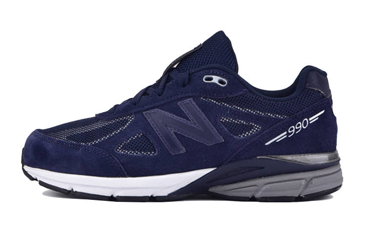 New Balance New Balance NB 990 V4 Kids Lifestyle Shoes Navy Blue Teenagers
