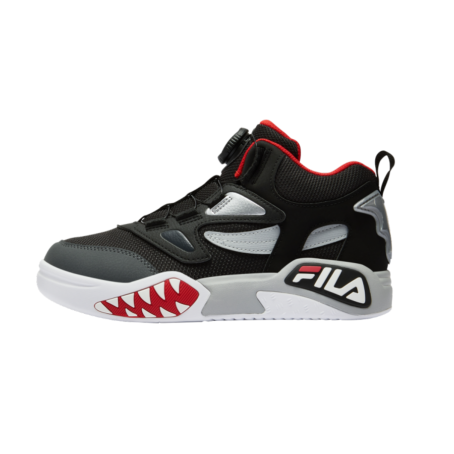 FILA KIDS Heritage FHT Synthetic Leather, Textile Slip Resistant Abrasion Resistant Mid top Kids' Skateboarding Shoes