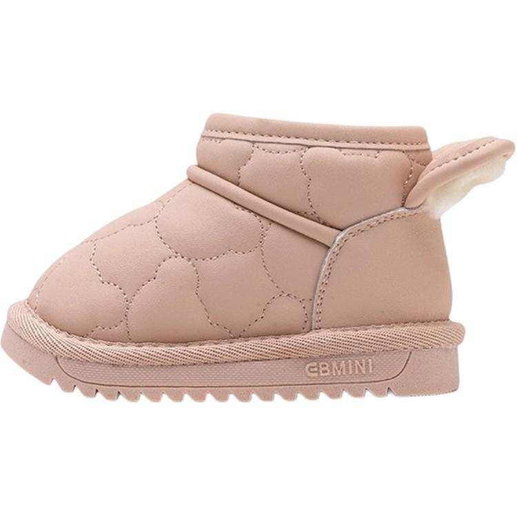 EBMINI EBMINI Fleece Lined Thermal Insulation, Versatile Cute Solid Color, Soft Sole Comfortable Casual, Snow Boots