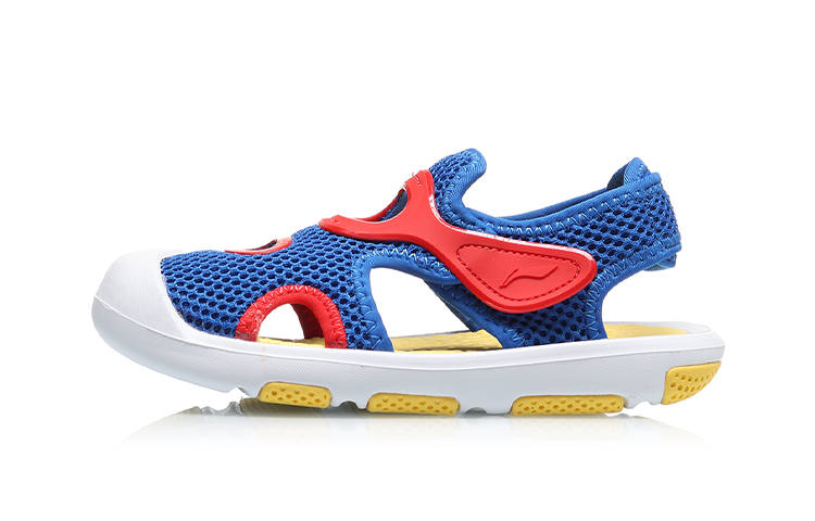 Li-Ning YOUNG Li Ning YOUNG Lightweight Slip Resistant Slip Resistant Children's Sandals Blue Red Children Aged 3 7 Years Old