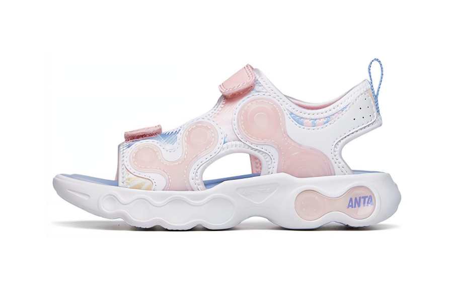 Antakids Alien 1 Children's Sandals White Pink Children Aged 3 7 Years Old
