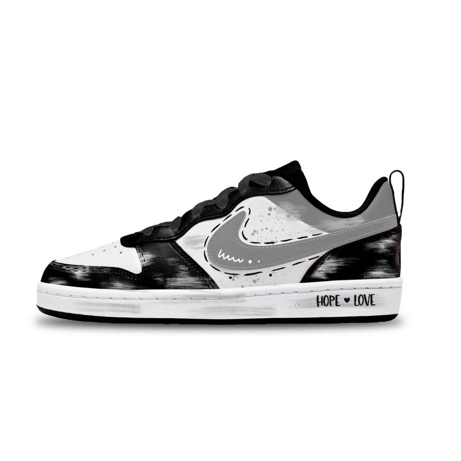 Nike Nike Court Borough Leather Abrasion Resistant Abrasion Resistant Low top Kids' Skateboarding Shoes Unisex