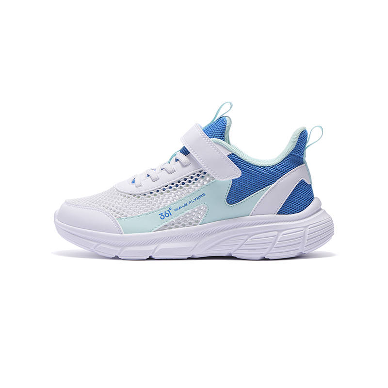 361°KIDS Running Shoes White/Earth Blue/Light Blue Green Teenagers