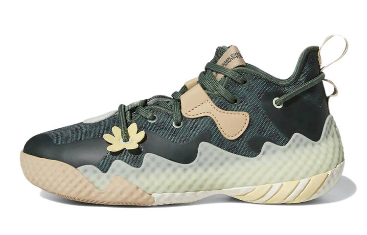 Adidas Adidas Harden Vol.6 Slip Resistant, Abrasion Resistant, Breathable Low top Performance Basketball Shoes Green Unisex