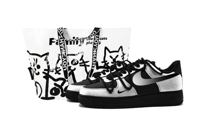 Nike Nike Air Force 1 Future Tactical Boots Leather Abrasion Resistant Low top Skateboard Shoes Black Silver Kids'