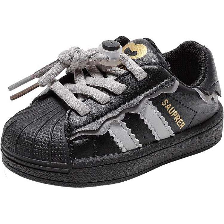 QINUOSHU Slip Resistant Anti Kick Low top Kids' Skateboarding Shoes Children Aged 3 7 Years Old