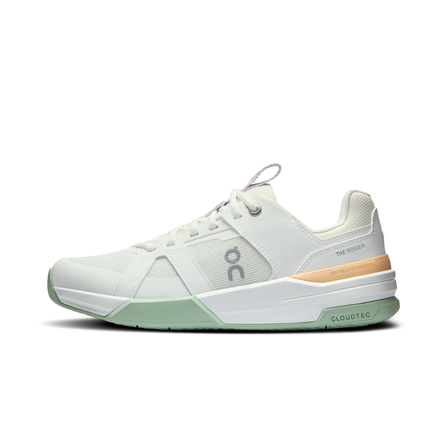 On THE ROGER CH Pro Slip Resistant Abrasion Resistant Low top Kids' Running Shoes White/Green