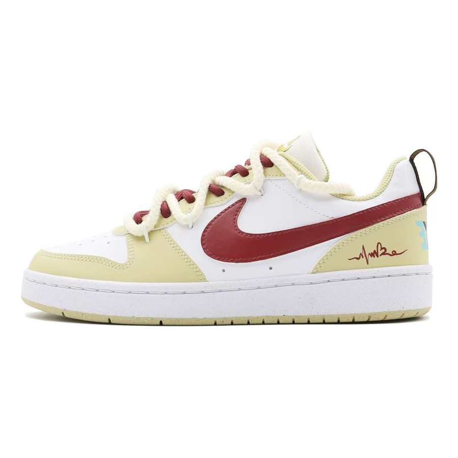 Nike Nike Court Borough COURT BORO Slip Resistant Abrasion Resistant Low top Kids' Skateboarding Shoes Ginger Yellow