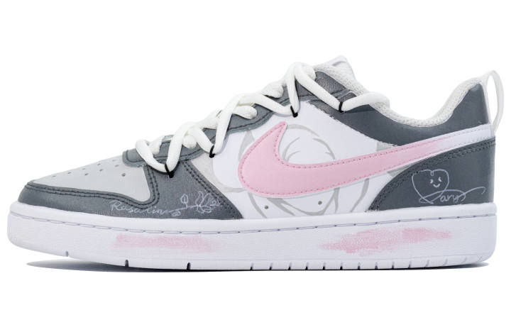 Nike Nike Court Borough Rose Signal Leather Slip Resistant Cushioning Slip Resistant Cushioning Low top