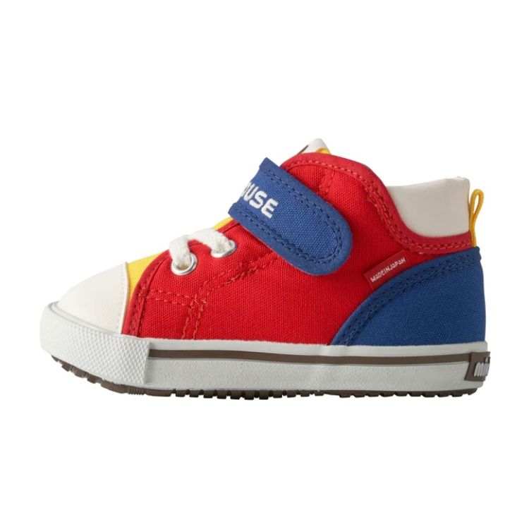MIKI HOUSE High top Toddler Shoes Red Made In Japan Infant And Toddler