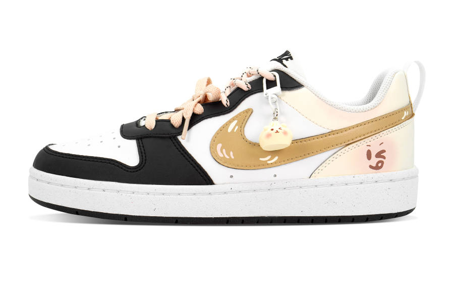 Nike Nike Court Borough Maris Sal Custard Pack Slip Resistant Abrasion Resistant Low top Kids' Skateboarding Shoes Beige