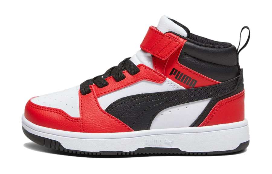 PUMA REBOUND Mid top Kids' Skateboarding Shoes Red White Kids'