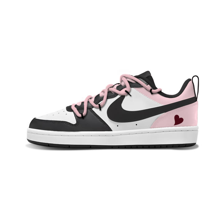 Nike Nike Court Borough Leather Abrasion Resistant Abrasion Resistant Low top Skateboard Shoes Pink Kids'
