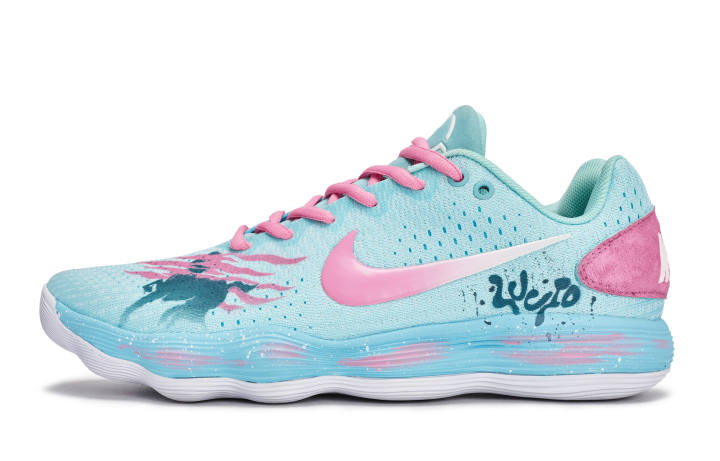 Nike Nike Hyperdunk 2017 811 Manufacturing, Pink Dream Horse Slip Resistant Slip Resistant Low top Basketball Shoes Men's