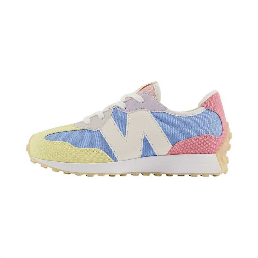 New Balance New Balance NB 327 Comfortable Cushioning, Wear Resistant Low top Kids Lifestyle Shoes Yellow Blue Red