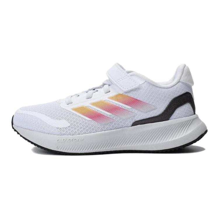 Adidas Adidas Runfalcon 5.0 Slip Resistant Abrasion Resistant Low top Kids' Running Shoes White Children Aged 3 7 Years Old