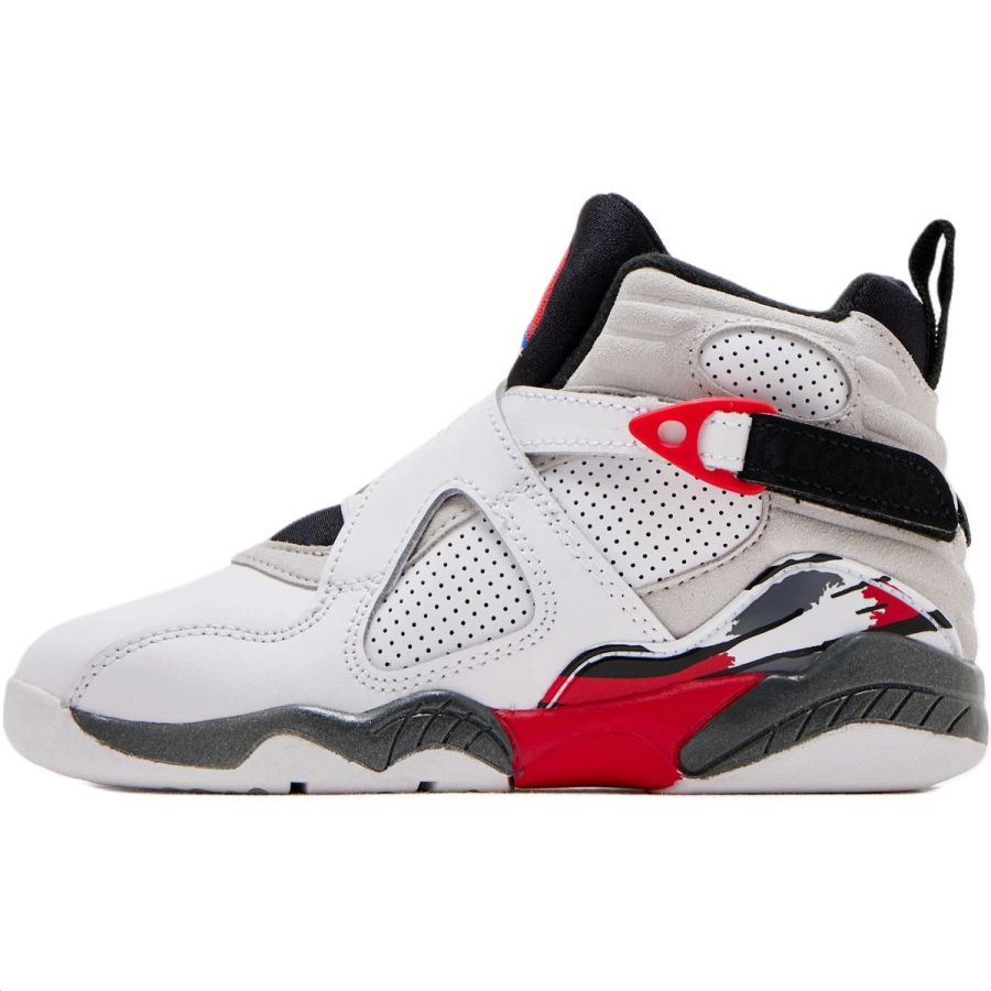 Jordan Jordan Air Jordan 8 High top Children's Basketball Shoes White Children Aged 3 7 Years Old