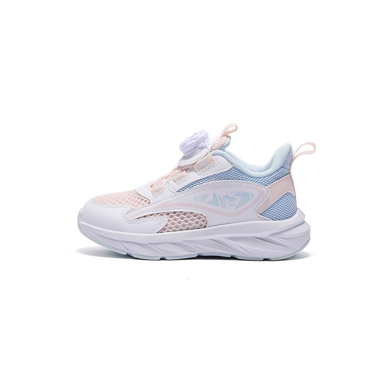 361°KIDS Running Shoes Light Pastel Pink/White/Light Blue Mesh Version Teenagers
