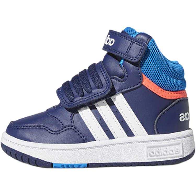 Adidas Neo Hoops Mid Abrasion Resistant High top Toddler Shoes Infant And Toddler