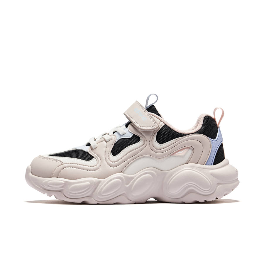 ERKE KIDS Synthetic Leather, Textile Rebound Lightweight Cushioning Rebound Lightweight Cushioning Low top