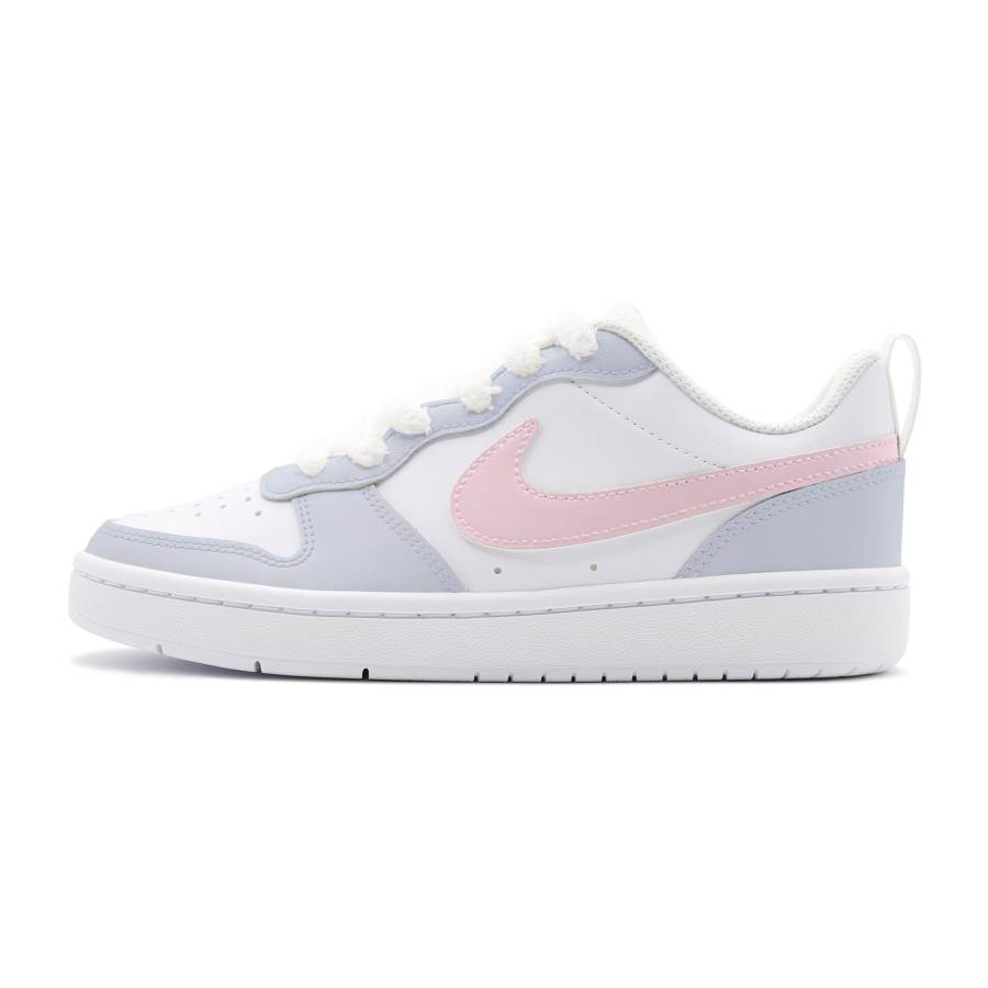 Nike Nike Court Borough Slip Resistant Abrasion Resistant Low top Kids' Skateboarding Shoes Light Blue Teenagers