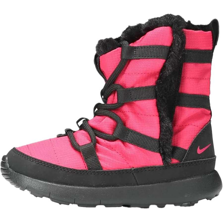 Nike Nike Roshe One Slip Resistant Abrasion Resistant Toddler Shoes Black Pink Infant And Toddler
