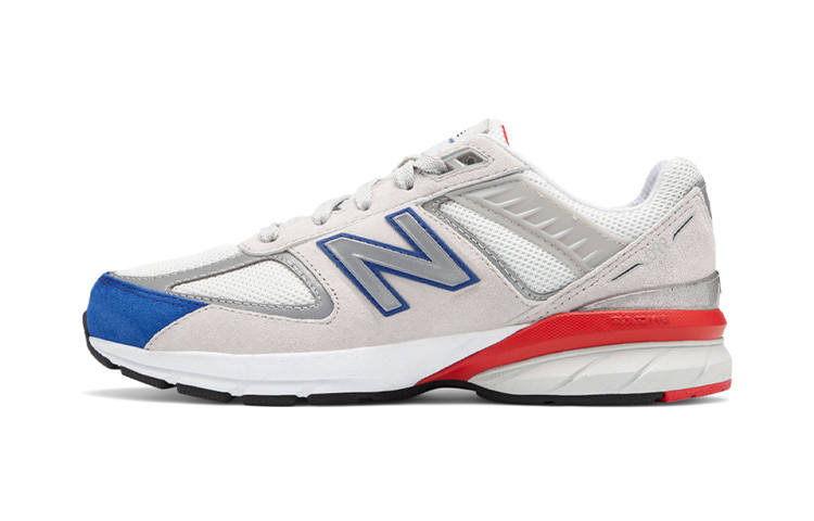 New Balance New Balance NB 990 V5 Cushioning Kids Lifestyle Shoes White Blue Red Children Aged 3 7 Years Old