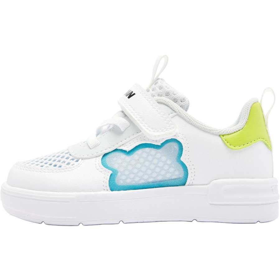 QIAODAN Slip Resistant Abrasion Resistant Low top Toddler Shoes Jordan White/Gray Silver Infant And Toddler