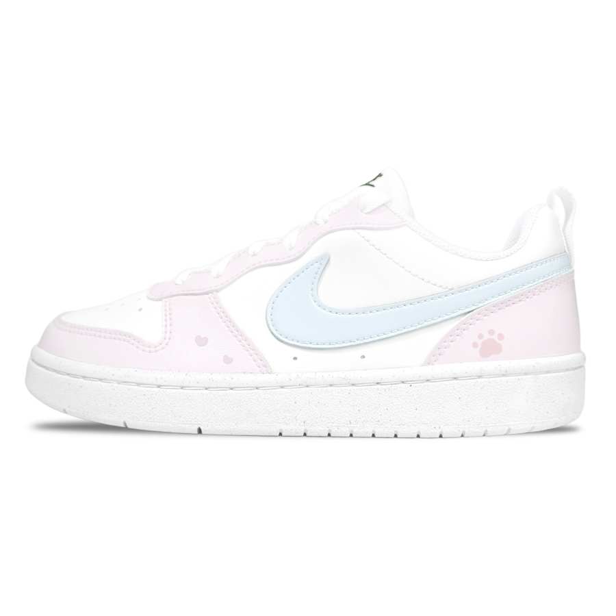Nike Nike Court Borough Maris Sal Peach Synthetic Leather Cushioning Abrasion Resistant Breathable Low top