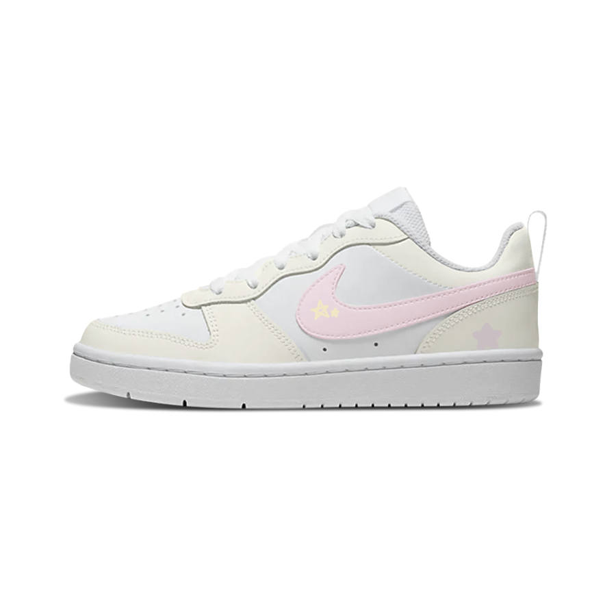 Nike Nike Court Borough Bright Stars Synthetic Leather Slip Resistant Abrasion Resistant Slip Resistant Abrasion Resistant