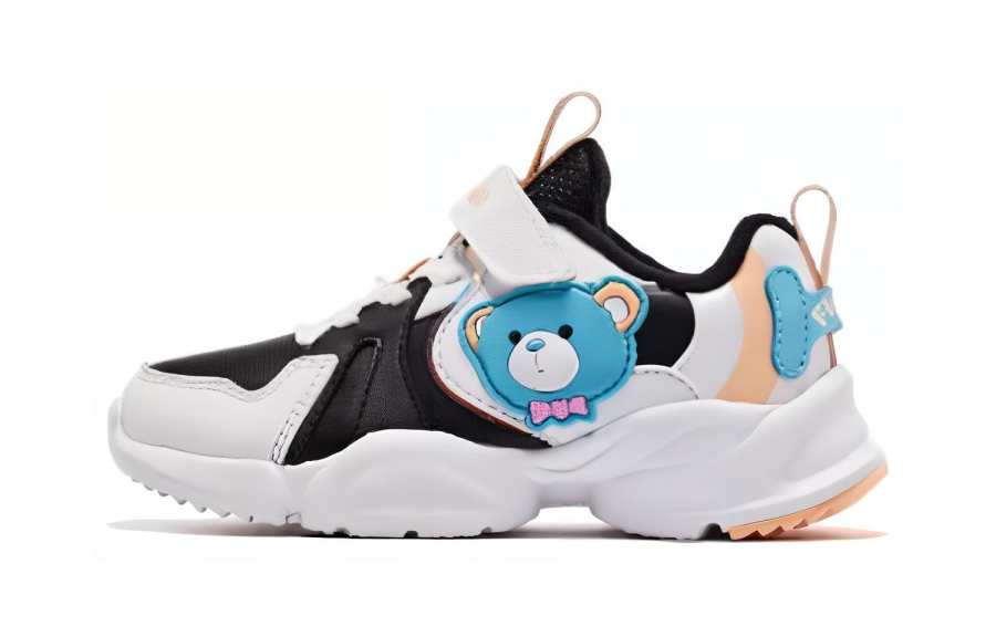 QIAODAN Fleece Lined Thermal Comfortable Abrasion Resistant Breathable Kids Lifestyle Shoes Black Soft Orange