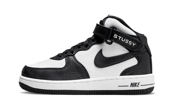 Nike Nike Air Force 1 Mid Stussy Light Bone Black PS