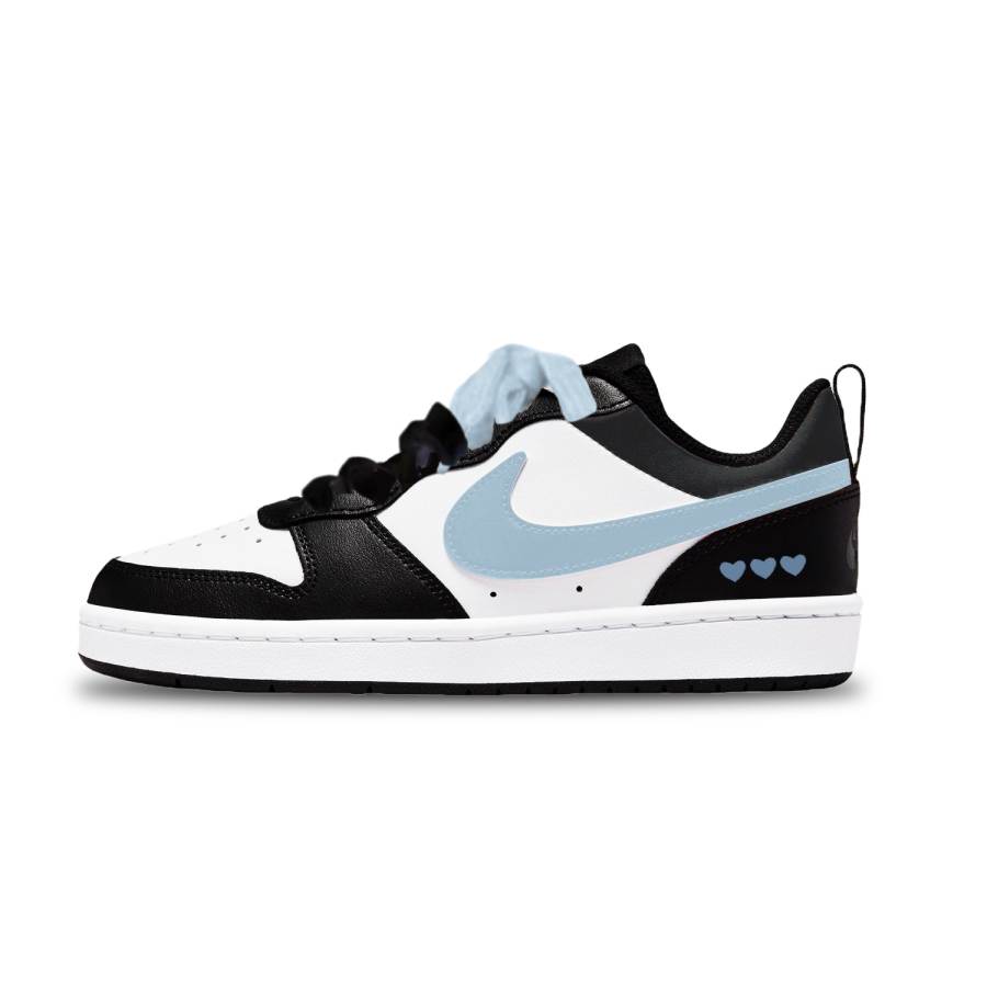 Nike Nike Court Borough Leather Abrasion Resistant Low top Kids' Skateboarding Shoes Unisex