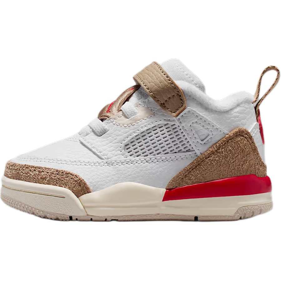Jordan Jordan Spizike Abrasion Resistant Abrasion Resistant Low top Toddler Shoes White/Desert Brown/Fire Red