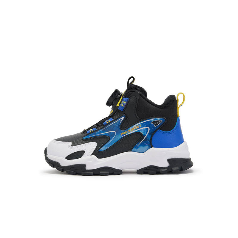 XTEP Children's Cotton Shoes Black Lion Blue Children Aged 3 7 Years Old
