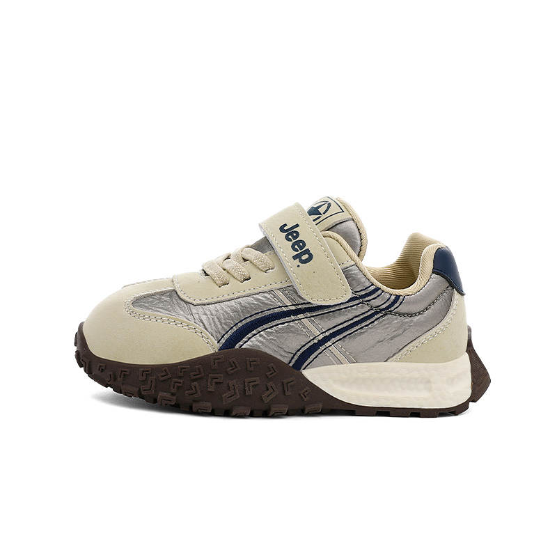 Jeep Running Collection Cushioning Rebound Breathable Cushioning Rebound Breathable Running Shoes Silver Kids'