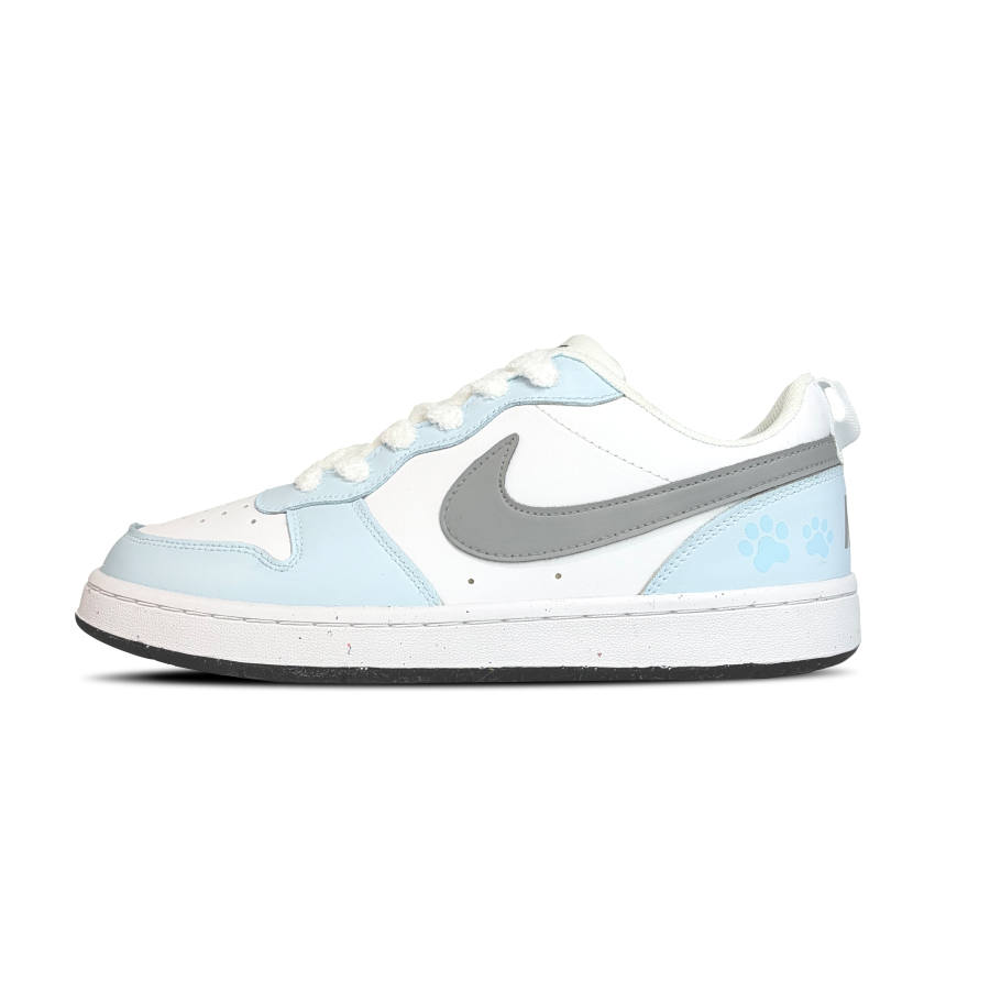 Nike Nike Court Borough Frost Blue Light Claw Abrasion Resistant Abrasion Resistant Low top Kids' Skateboarding Shoes