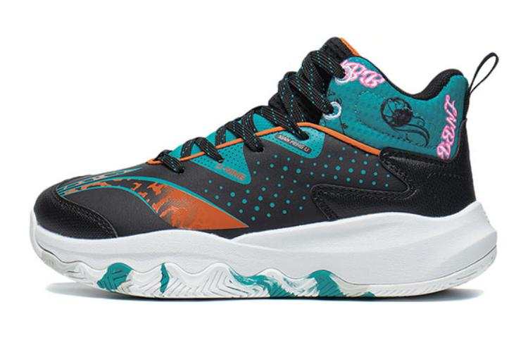 Li-Ning YOUNG Li Ning YOUNG Cushioning Rebound Cushioning Rebound Low top Children's Basketball Shoes Dark Emerald Green Kids'