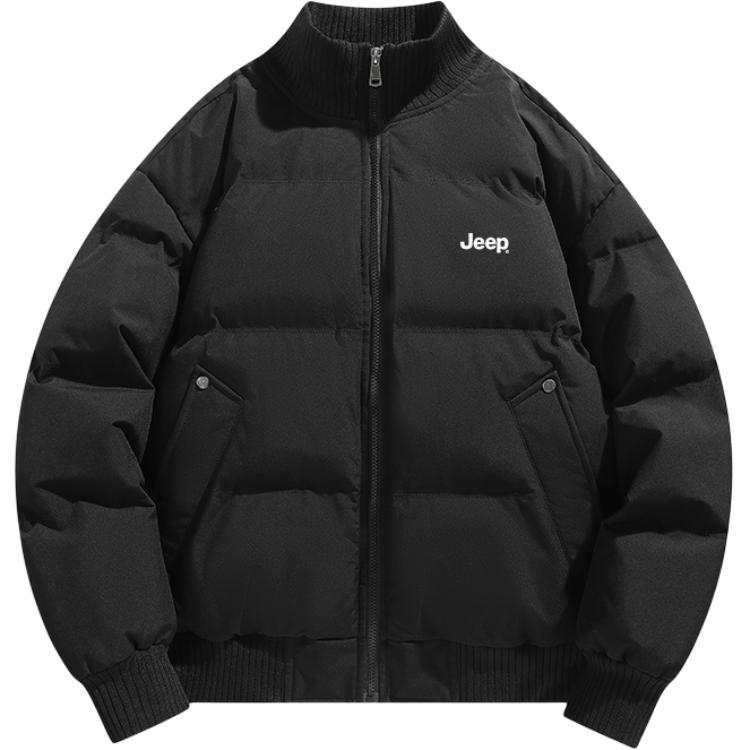 Jeep Jeep Puffer Jackets Unisex Stand Collar Thickened Padded Puffer Jacket