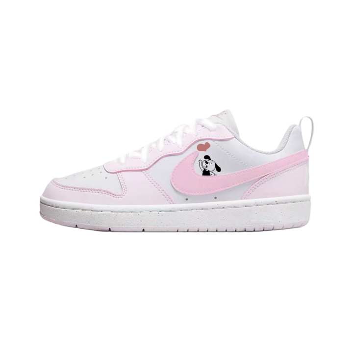 Nike Nike Court Borough Low Synthetic Leather Slip Resistant Cushioning Abrasion Resistant